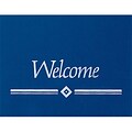 Medical Arts Press® Navy Reflections Note Cards;  Welcome, Blank Inside