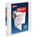 Avery Heavy Duty 1 3-Ring View Binders, One Touch EZD Ring, White (79-199/79-799)