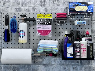 Triton Products LocBoard 24" x 42" x 9/16" Steel Square Hole Pegboards, 2/Set (LB2-G)