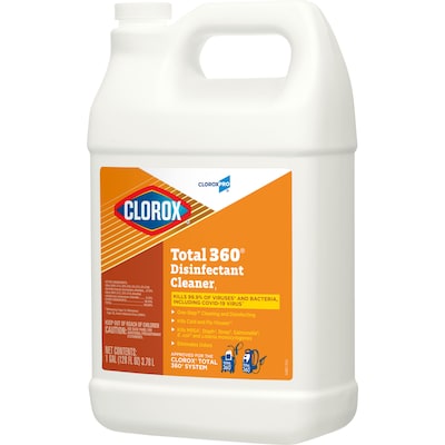 CloroxPro Clorox Total 360 Disinfectant Cleaner, 128 oz., 4/Carton (31650)
