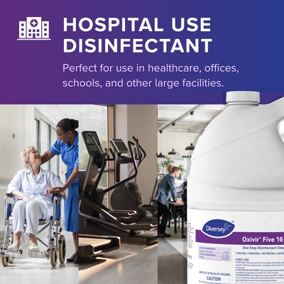 Oxivir Five 16 Cleaner Disinfectant, 128 Oz., 4/Carton (4963314)