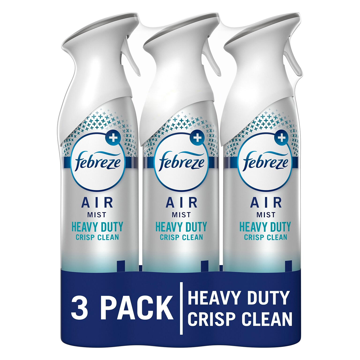 Febreze Air Mist Air Freshener Spray, Heavy Duty Crisp Clean Scent, 8.1 oz., 3/Pack (5617/46010)