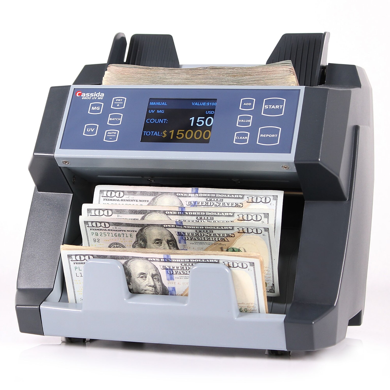 Cassida 6600 Series Bill Counter, 1 Compartment (6600UV/MG)