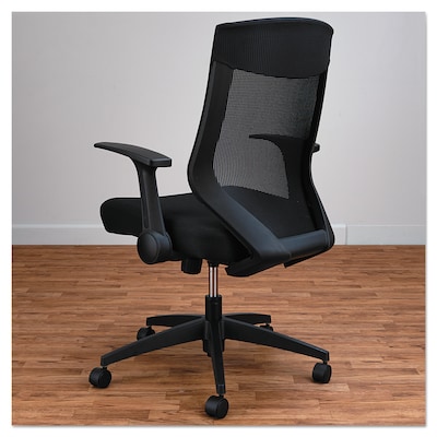 Alera® EB-K Series Height Adjustable Arm Ergonomic Mesh Computer and Desk Chair, Black (ALEEBK4217)