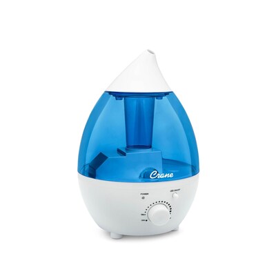 Crane Mini-Drop Ultrasonic Cool Mist Humidifier 0.35-Gallon, 200 sq. ft., Blue (EE-5300)