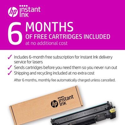 HP LaserJet MFP M234sdwe Wireless Black & White Printer Includes 6 Months of FREE Toner with HP+ (6GX01E)
