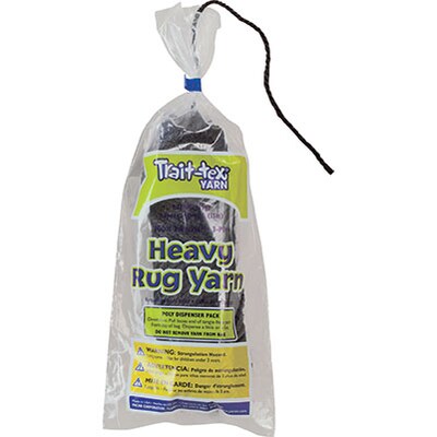 Trait-tex® Heavy Rug Yarn, Black, 60 Yards (PAC04293)