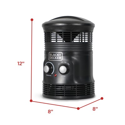 Black & Decker 1500-Watt Portable Electric Heater, Black (BHDS156)