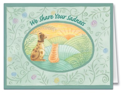 Medical Arts Press® Veterinary Sympathy Cards; We Share Your Sadness, Personalized Inside