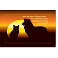 Medical Arts Press® Veterinary Sympathy Cards; Pets at Sunset,  Personalized Inside