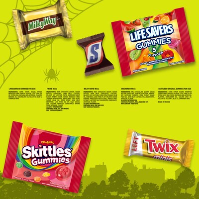 Mars Assorted Miniatures Halloween Candy Variety Pack, 4.15lb., 205 Pieces (462451)