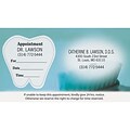 Medical Arts Press® Dual-Imprint Peel-Off Sticker Appointment Cards; Standard, Toothbrush Photo