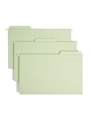 Smead FasTab Hanging File Folders, 1/3 Cut, Legal Size, Moss, 20/Box (64083)