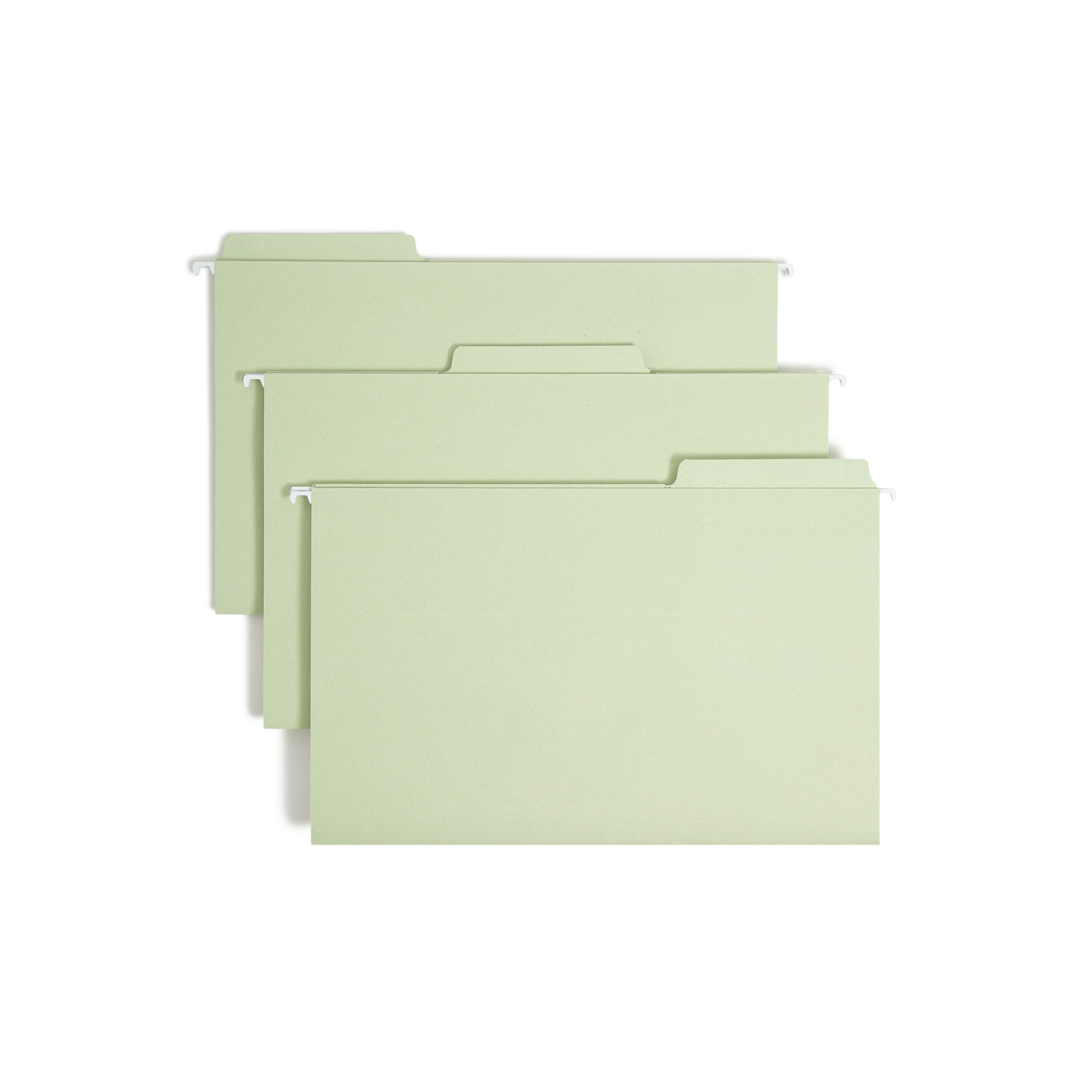 Smead FasTab Hanging File Folders, 1/3 Cut, Legal Size, Moss, 20/Box (64083)