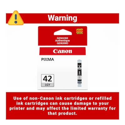 Canon 42 Light Gray Standard Yield Ink Cartridge   (6391B002)