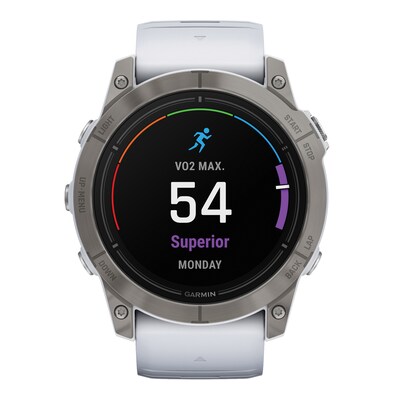 Garmin epix Pro (Gen 2) Sapphire Edition Smartwatch, 51-mm, Titanium Bezel with Whitestone Band (010-02804-10)