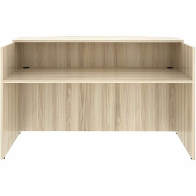 Lorell Essentials 72" W Reception Desk, Modern Elm (LLR66325)