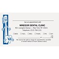 Medical Arts Press® 2-Color Dental Appointment Cards; Brush/Tooth