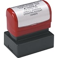 Pre-Inked Custom Endorsement Stamp; 1 x 1-3/4, Up to 7 Lines