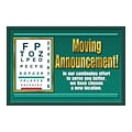 Medical Arts Press® Eye Care Standard 4x6 Postcards; Eye Care; Moving Announcement