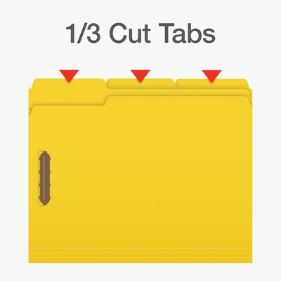 Pendaflex Heavy Duty File Folder, 1-Tab, Assorted, Letter Size, Assorted Colors, 50/Box (1006957)