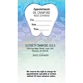 Medical Arts Press® Dual-Imprint Peel-Off Sticker Appointment Cards; Standard, Aqua/Purple