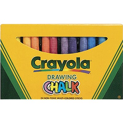 Crayola Drawing Chalk, Assorted, 24/Box (BIN510404)