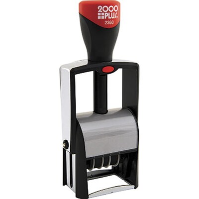 Cosco® Pre-Inked Date Stamp; 1-5/16 x 2-1/8, up to 4 lines
