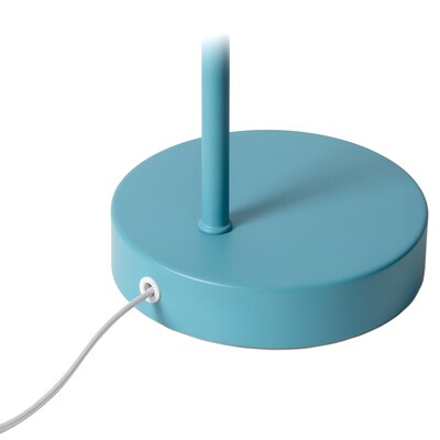 Simple Designs Sleek Essentials LED Desk Lamp, 16", Cyan Blue (LD1077-CYN)