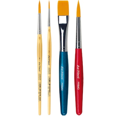 da Vinci Tempera Synthetic Variety Brushes, 4/Set (EDRTEMPERAKIT2)