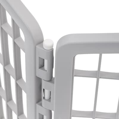 Iris 8-Panel Plastic Pet Playpen, Gray (598768)