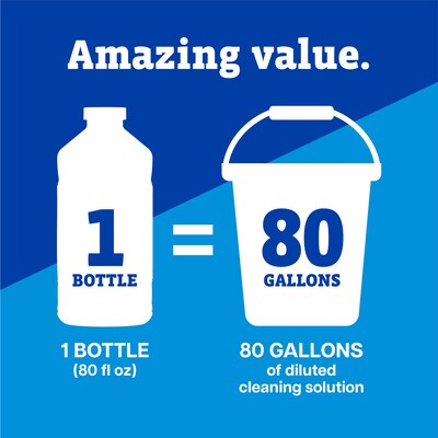 Pine-Sol Multi-Surface Cleaner Degreaser, Lemon Fresh Scent, 80 fl. oz., 3/Carton (60607)