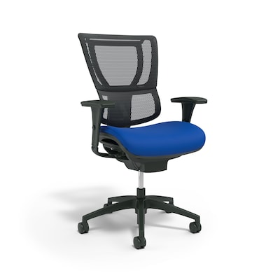 Union & Scale FlexFit™ Ergonomic Mesh Swivel Task Chair, Blue/Black (UN59413)