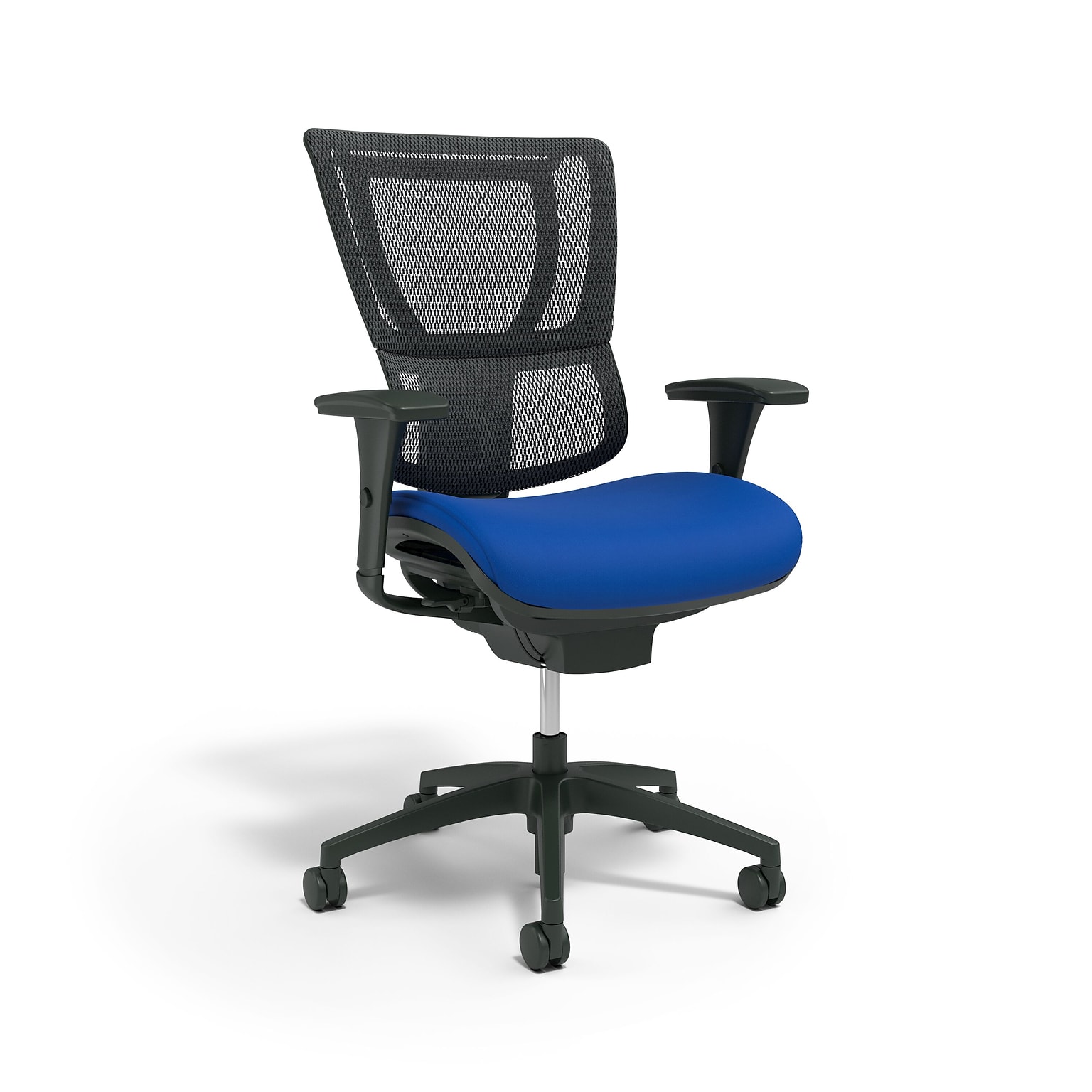 Union & Scale FlexFit™ Ergonomic Mesh Swivel Task Chair, Blue/Black (UN59413)