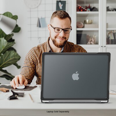 SaharaCase Raider Series Laptop Case for MacBook Pro 14-Inch (2021–2025, M1–M5), Black/Clear (LT00043)