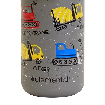 Elemental Core Pop Stainless Steel Double Wall Insulated Water Bottle, 18 oz., Construction (EMLEBC18CN28P)