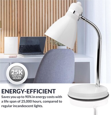 Newhouse Lighting Oxford LED Desk Lamp, 13", White (NHDK-OX-WH)