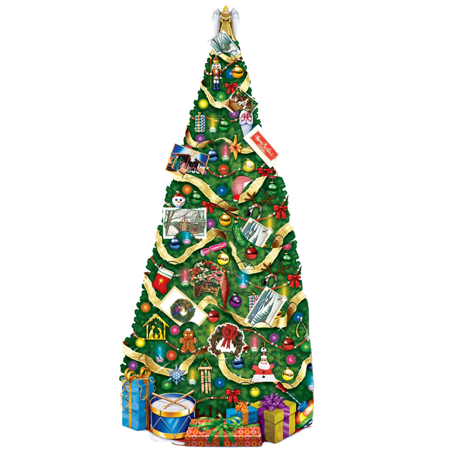 Beistle Jointed Christmas Tree Cardstock Cutout (20528)