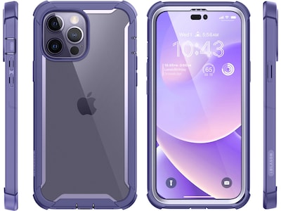 i-Blason Ares Deep Purple Case for iPhone 14 Pro Max (iPhone2022Pro-6.7-Ares-SP-Mauve)