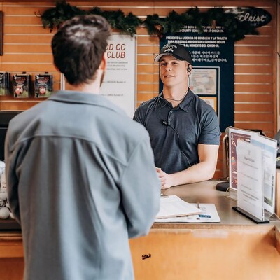 KENWOOD C-Ring Earbud Headset with In-Line Push-To-Talk Microphone, Black (KHS-31C)