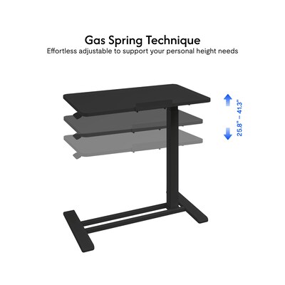 FlexiSpot H7 Pro Adjustable Side Table, 27.6" x 15.8", Black (H7B-PRO-2816)
