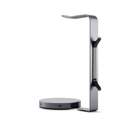 Satechi 2-in-1 Headphone Stand with Wireless Charger, Space Gray (ST-UCHSMCM)