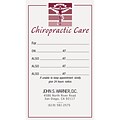 Medical Arts Press® 2-Color Chiropractic Appointment Cards; Chiropractic Care