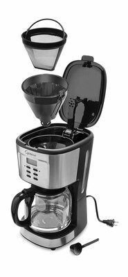 Capresso 12-Cups Automatic Drip Coffee Maker, Silver (416.05)