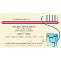 Medical Arts Press® Dental Full Color Designer Appointment Cards; Brush & Floss