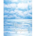Medical Arts Press® Sympathy Greeting Cards;  Clouds/Ocean, Personalized