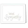 Medical Arts Press® Sympathy Greeting Cards;  With Sympathy, Blank Inside