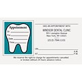 Medical Arts Press® Single-Imprint Peel-Off Sticker Appointment Cards; Tooth