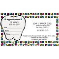 Medical Arts Press® Dual-Imprint Peel-Off Sticker Appointment Cards; Standard, Box Border