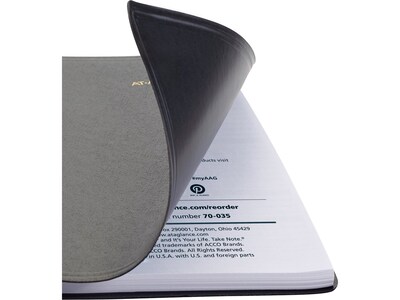 2025 AT-A-GLANCE 5" x 8" Daily Appointment Book Planner, Faux Leather Cover, Black (70-800-05-25)